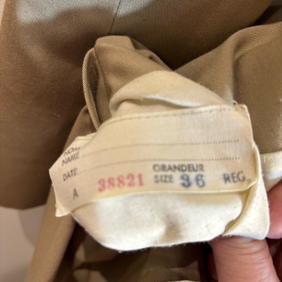 AQUASCUTUM LONDON Sz 36R Aqua 5 Classic Tan Trench Coat with Buckle Belt Lined - Picture 13 of 14